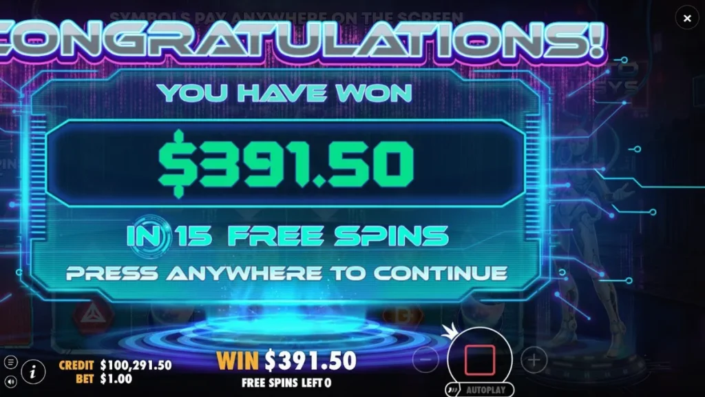Interface do slot Crypto Genesys em um smartphone moderno