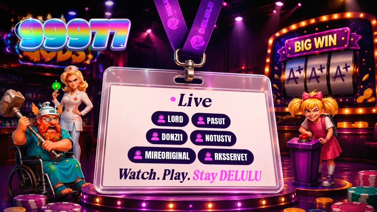 Interface vibrante de um jogo da DELULU Gaming com elementos interativos